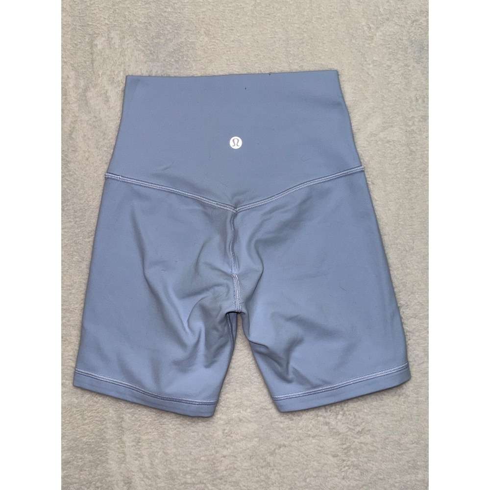 Lululemon Women's Blue High-Rise Align Shorts Yoga Workout Exercise Sz 2